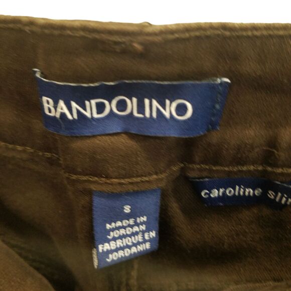 Bandolino Womens Size 8 Brown Solid Caroline Slim Fit Khaki Jeans - Picture 2 of 9